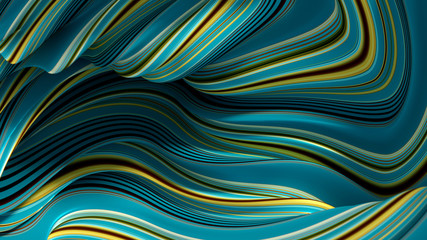  Elegant colored background with lines. 3d illustration, 3d rendering.