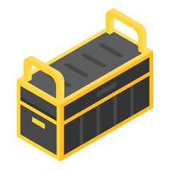 Poster - Tools box icon. Isometric of tools box vector icon for web design isolated on white background