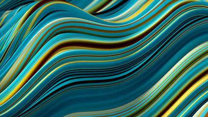  Elegant colored background with lines. 3d illustration, 3d rendering.