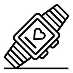 Poster - Wrist bracelet icon. Outline wrist bracelet vector icon for web design isolated on white background