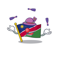 Poster - juggling flag namibia isolated the in character