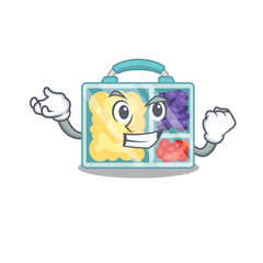 Sticker - lunch box isolated successful with the mascot