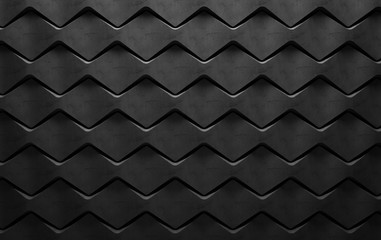 Wall Mural - black background. 3d rendering-illustration