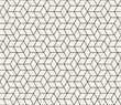 Vector seamless geometric pattern. Simple abstract lines lattice. Repeating elements stylish rhombus background