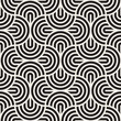 © Samolevsky - Vector seamless pattern. Concentric bold circles. Geometric striped ornament. Round lines background.