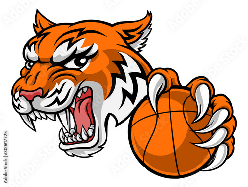 A tiger basketball player c...