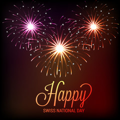 Canvas Print - Happy Swiss National Day