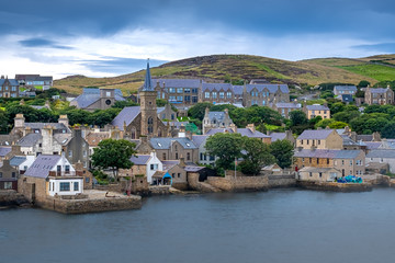 Stromness locally, the second-most populous town in Orkney, Scotland.