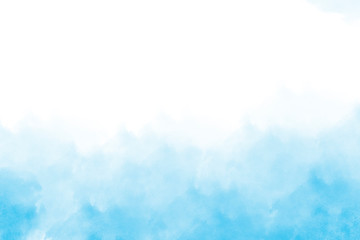 Light blue watercolor background hand-drawn with space for text or image