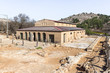 The reconstructed building of the Byzantine era in the archaeological site Ancient Shiloh in Samaria region in Benjamin district, Israel