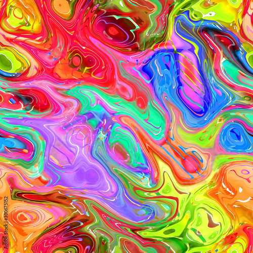 Fotomural Vibrant Watercolour Ink Abstract Background