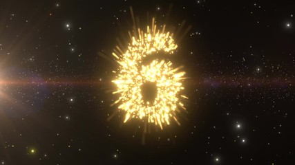 Wall Mural - countdown big bang timer particles