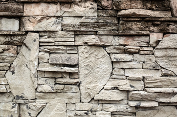 Wall Mural - stone stacked wall background