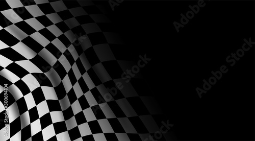 Black and white checkered f...