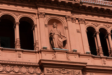 Wall Mural - The Pink House (Casa Rosada) also known as Government House (Casa de Gobierno) is the executive mansion and office of the President of Argentina. Buenos Aires, Argentina