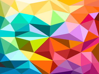 Poster - Abstract background of different color figures