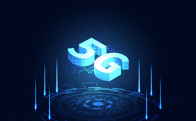 Poster - 5G wireless internet technology Concept background wifi communication connection and business network high speed innovation connection vector illustration.