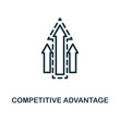 © Anton Shaparenko - Competitive Advantage icon outline style. Thin line creative Competitive Advantage icon for logo, graphic design and more