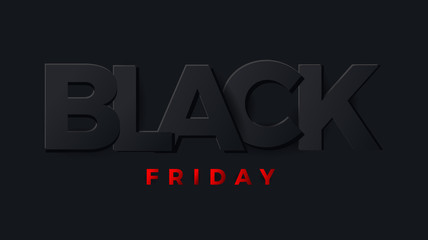 Black friday banner, card, poster. Vector Illustrator