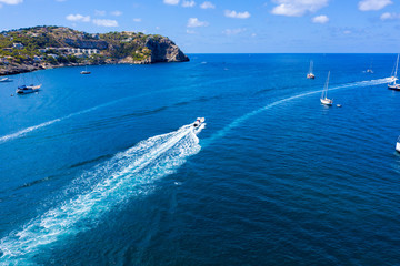 Canvas Print - yacht in the sea