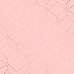 (illustration) gold line background, abstract artistic of geometric background
