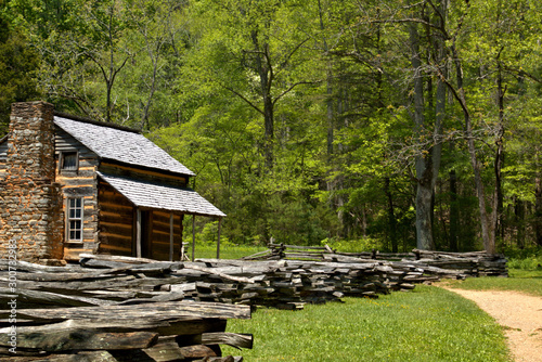 John Olivers Cabin In Cades Cove Loop Road In Smokey Mountain