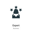 © Digital Bazaar - Expert vector icon on white background. Flat vector expert icon symbol sign from modern business collection for mobile concept and web apps design.