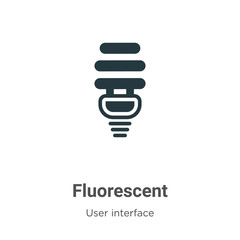Poster - Fluorescent vector icon on white background. Flat vector fluorescent icon symbol sign from modern user interface collection for mobile concept and web apps design.