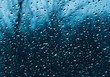 © Hanna Ohnivenko - Beautiful sky and clouds, rain, wet glass, drops of water on the glass, drops of water on the window, drops