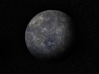 Wall Mural - planet mercury 3d