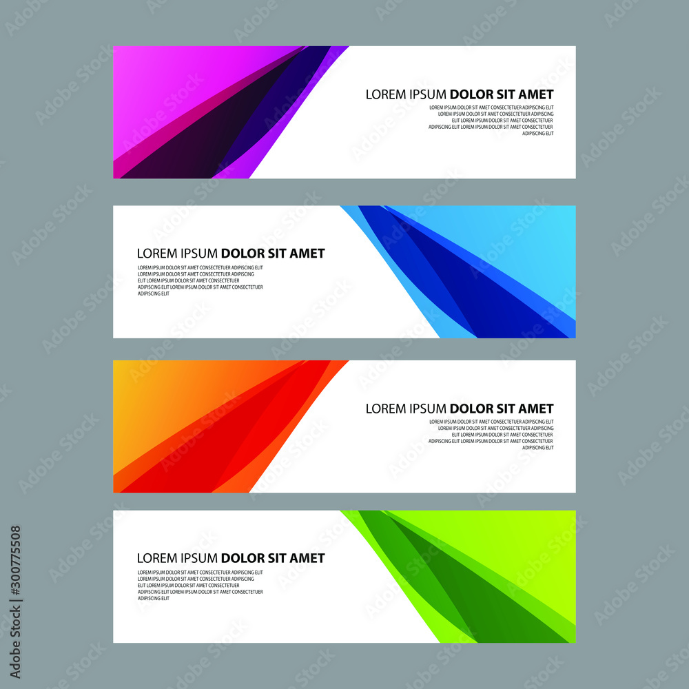Vector Abstract design banner web template