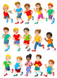 © hermandesign2015 - Collection of athlete man and woman running