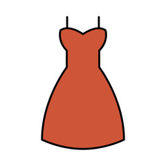 Poster - female dress clothes isolated icon