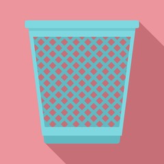 Poster - garbage basket icon. flat illustration of garbage basket vector icon for web design