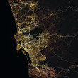 Map San Diego city. California