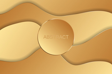 Wall Mural - Abstract gold luxury background. Vector illustration