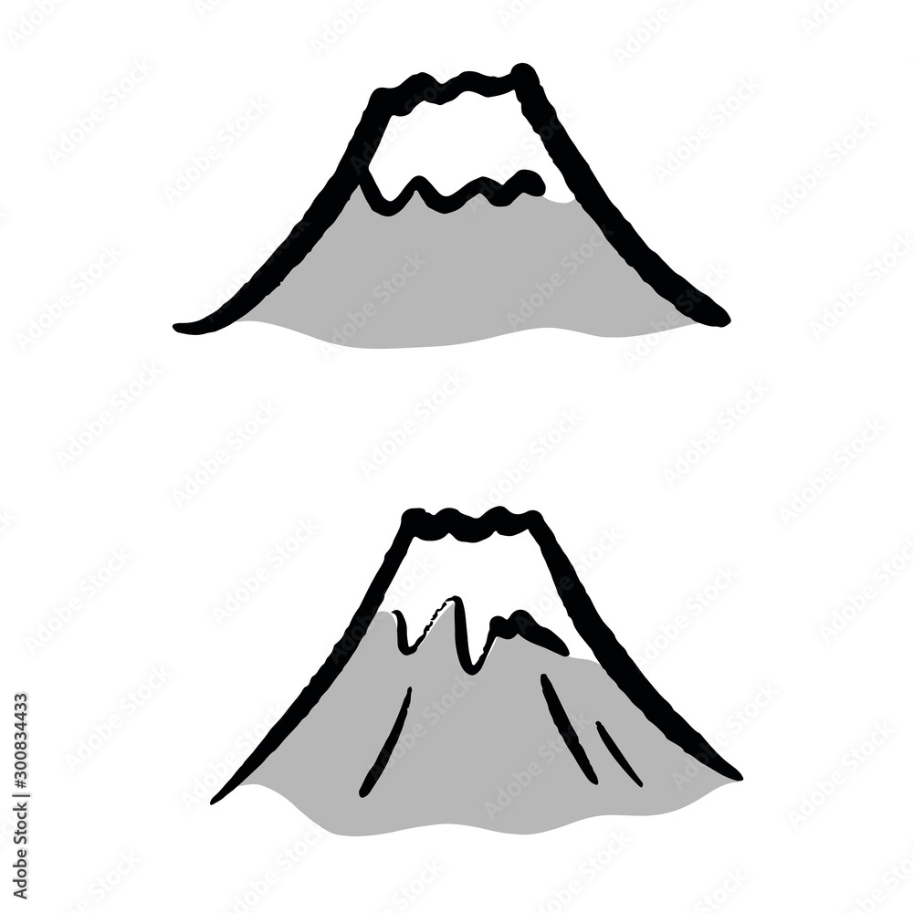 富士山の手描きイラスト素材 ベクター 縁起物 正月 Wall Mural Kimiko 富士山の手描きイラスト素材 ベクター 縁起物 正月 Wall Mural Kimiko