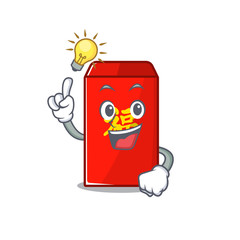 Poster - red envelope cartoon in the mascot have an idea