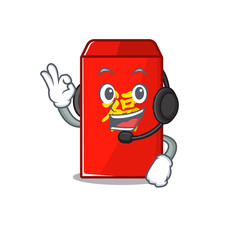 Sticker - with headphone red envelope cartoon in the mascot