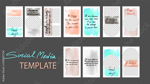 Set Of Stories For Sale Banner Background Template Photo Can