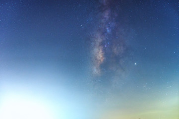 Wall Mural - detailed star on sky in milky way
