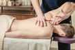© Валентина Баранова - Masseur makes massage to the patient. Massage in a medical institution.