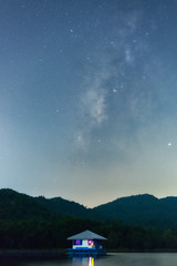 Wall Mural - into the dream with milky way galaxy.