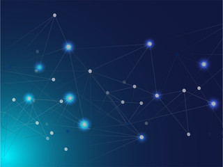Galaxy Net Computing Design, Interconnected Lines. 