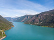 norwegischer Fjord, Luftbild