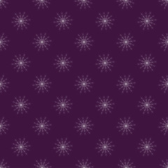 Poster - Seamless christmas snow flake pattern. Trendy vector wallpaper. Christmas backdrop. Modern abstract pattern with snowflakes for print design. Seasonal nature background. Modern vector illustration.