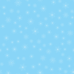 Poster - Seamless christmas snow flake pattern. Trendy vector wallpaper. Christmas backdrop. Modern abstract pattern with snowflakes for print design. Seasonal nature background. Modern vector illustration.