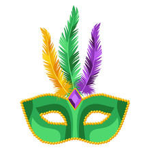 Mardi Gras Carnival Mask.