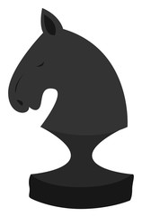 Sticker - Chess piece, illustration, vector on white background.