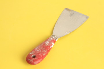 spatula of work used in colorful background